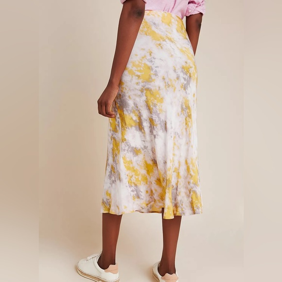ASTR by Anthropology The Label Nava Tie Dye Pull On Midi Skirt Flowy Boho Size S - Picture 6 of 9
